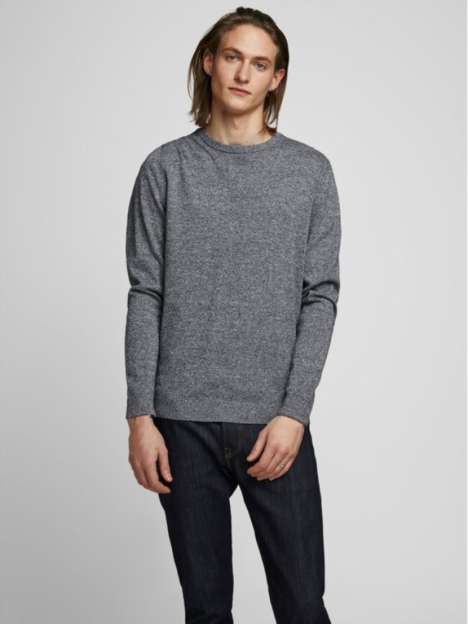 Jack&Jones Sweter Basic 12137190 Szary Regular Fit