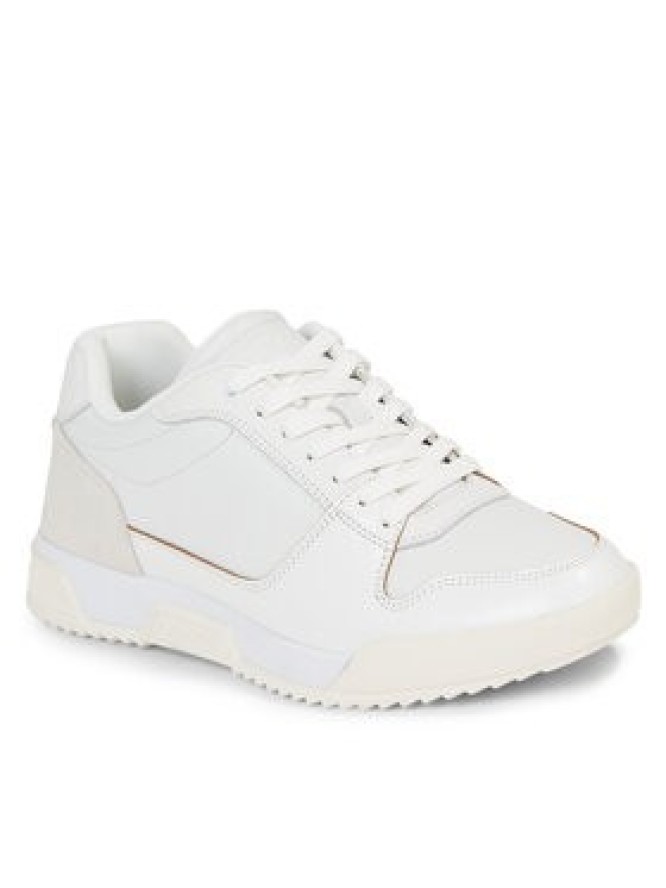 Calvin Klein Sneakersy Low Top Lace Up Lth HM0HM01173 Biały