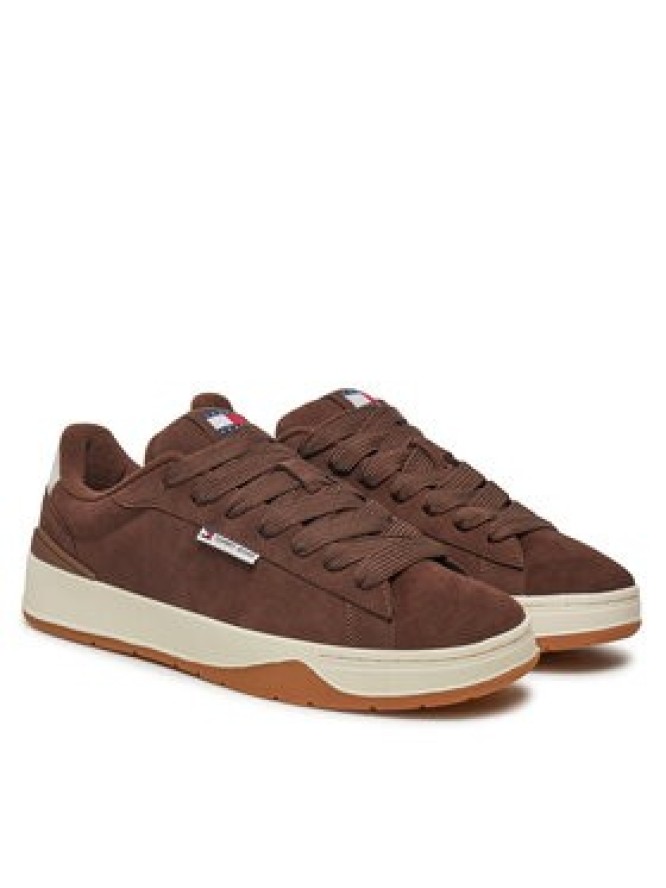 Tommy Jeans Sneakersy Skater EM0EM01503 Brązowy