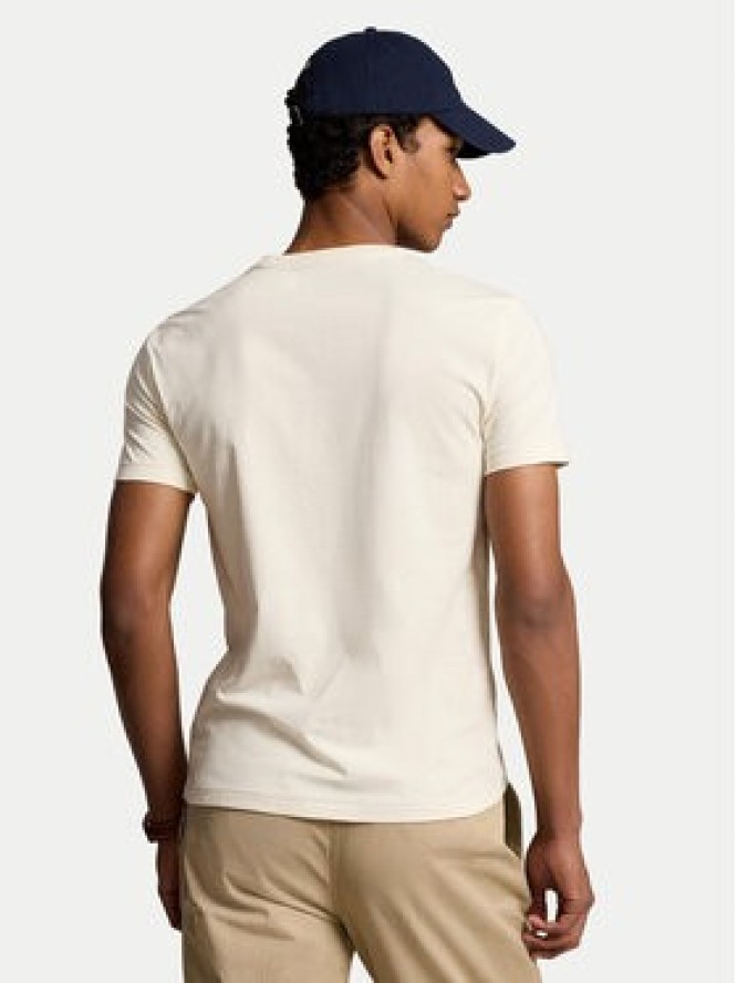 Polo Ralph Lauren T-Shirt 710671438371 Écru Custom Slim Fit