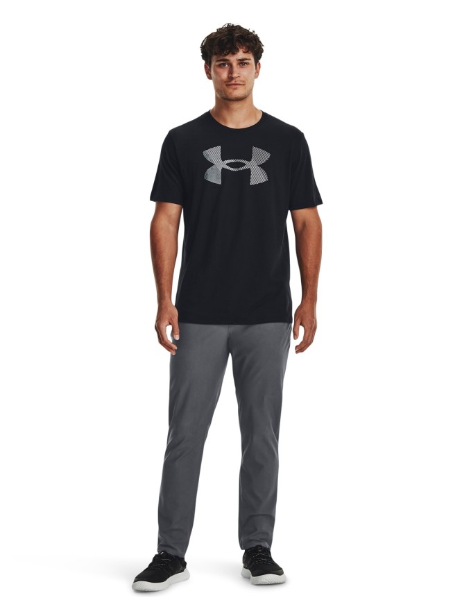 T-shirt z nadrukiem męski Under Armour UA Big Logo Fill - czarny