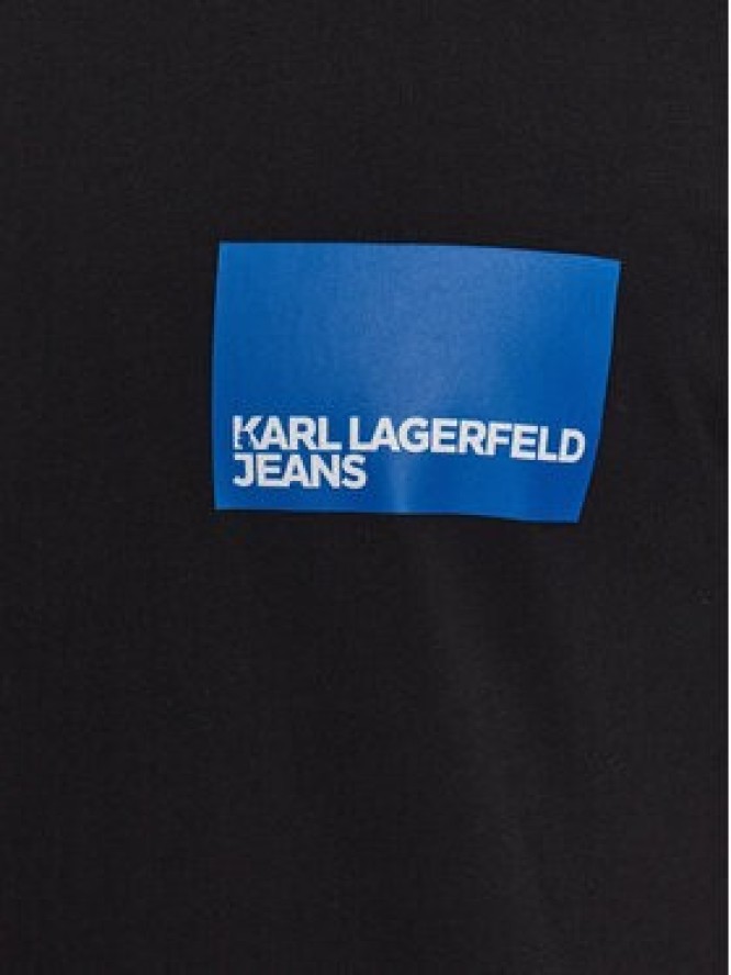 Karl Lagerfeld Jeans T-Shirt Logo 231D1706 Czarny Regular Fit