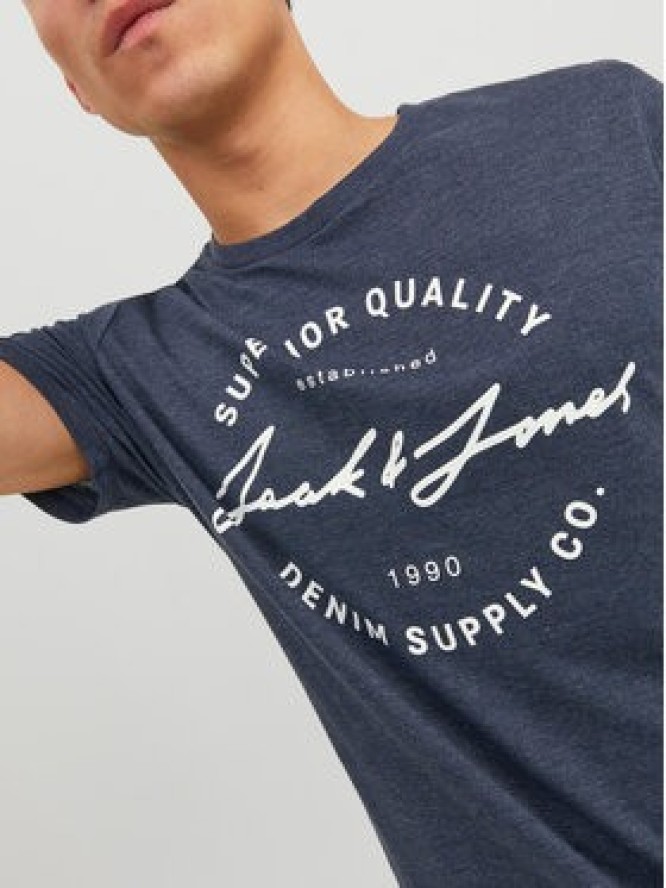 Jack&Jones T-Shirt Jace 12222037 Granatowy Regular Fit