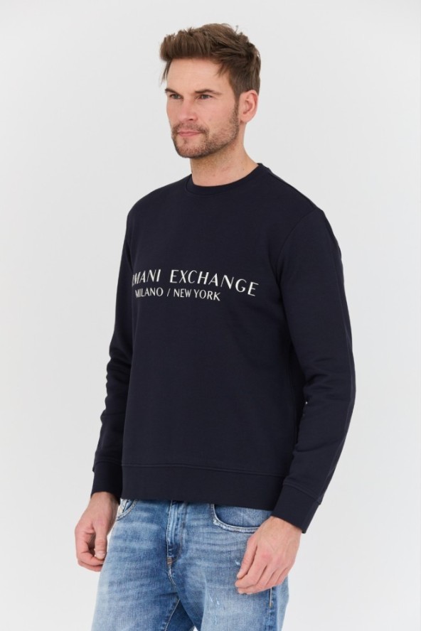 ARMANI EXCHANGE Granatowa bluza