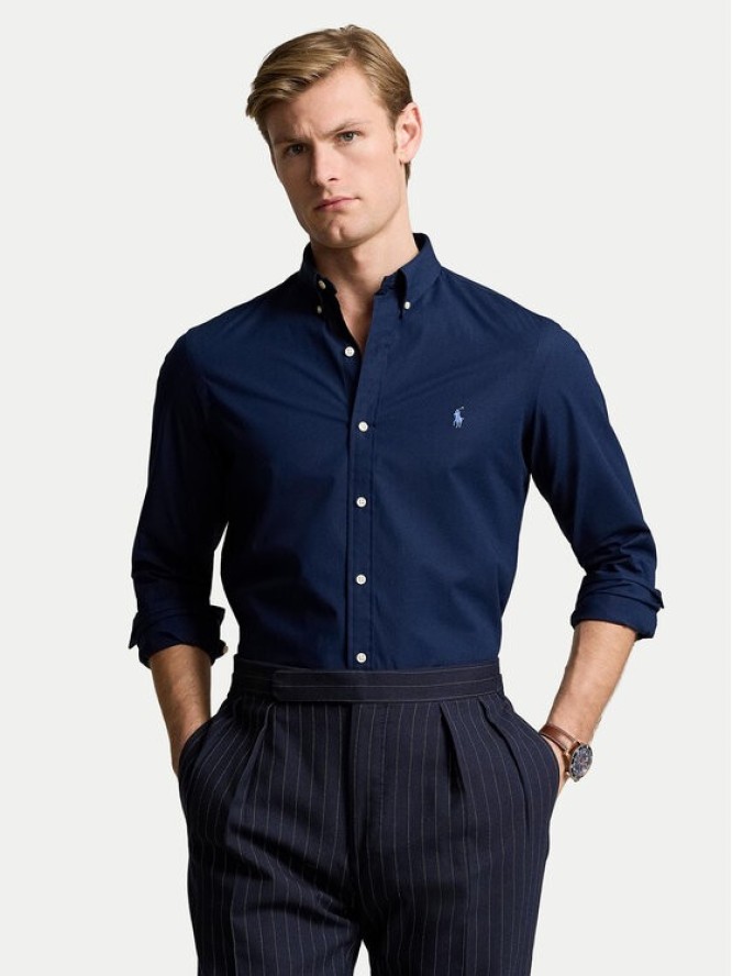 Polo Ralph Lauren Koszula 710928254001 Granatowy Slim Fit