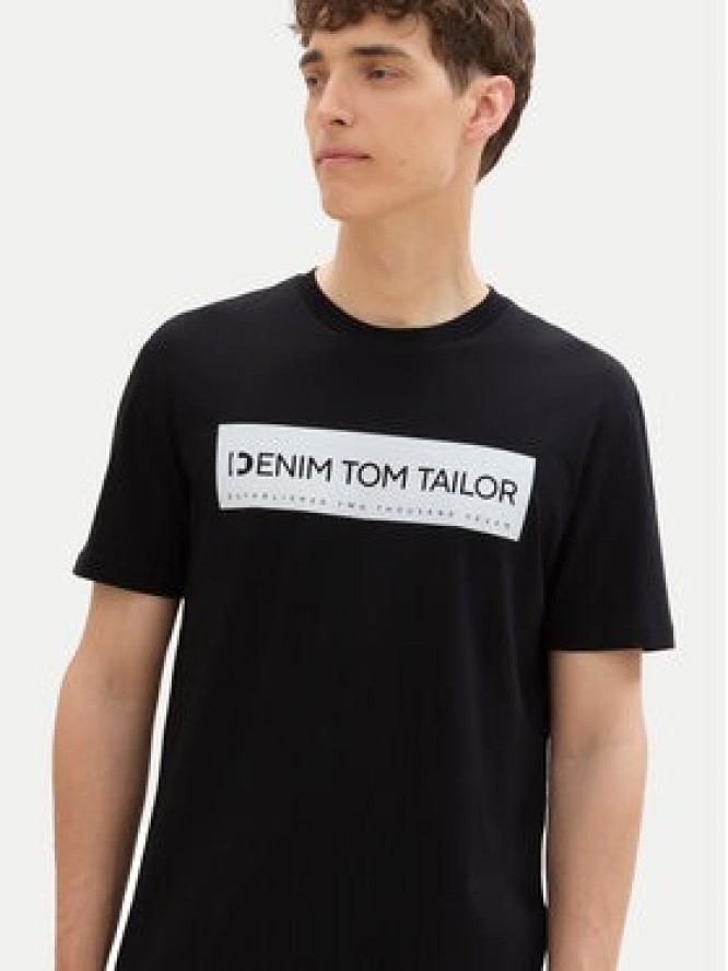 Tom Tailor Denim T-Shirt 1043491 Czarny Regular Fit