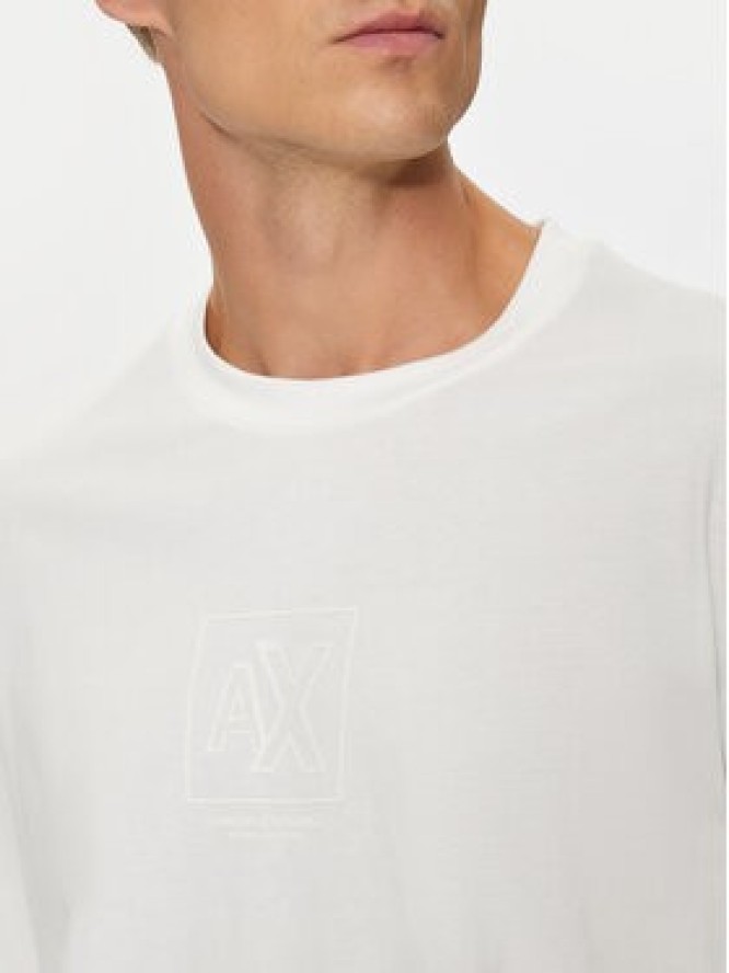 Armani Exchange T-Shirt 6DZTLE ZJ9JZ 1116 Biały Regular Fit