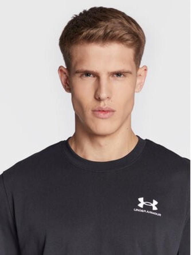 Under Armour T-Shirt Ua Logo Embroidered 1373997 Czarny Relaxed Fit