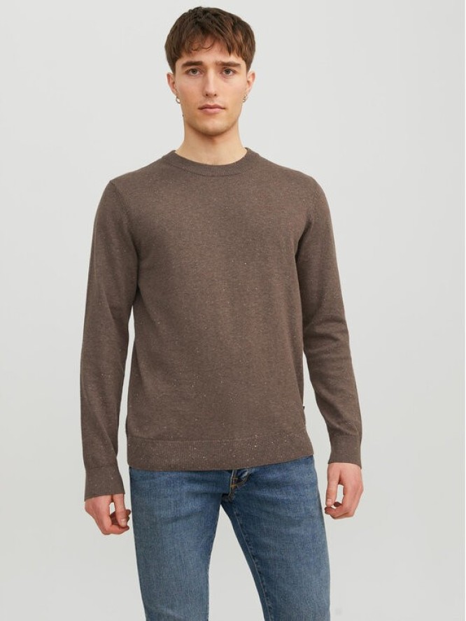 Jack&Jones Sweter Albert 12236792 Brązowy Regular Fit