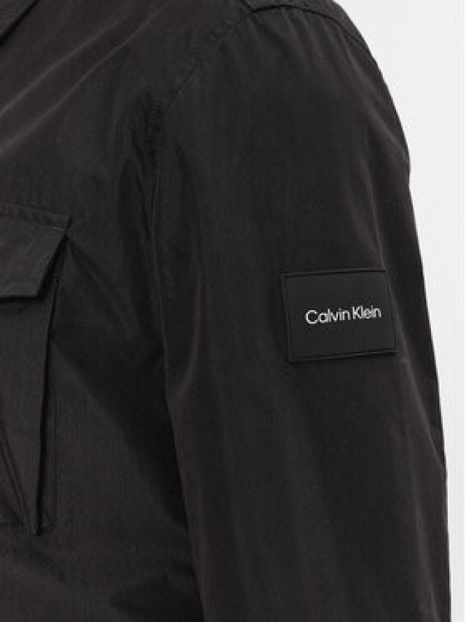 Calvin Klein Kurtka przejściowa Recycled Light Shirt Jacket K10K107136 Czarny Regular Fit