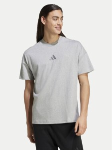 adidas T-Shirt ALL SZN IY4138 Szary Loose Fit
