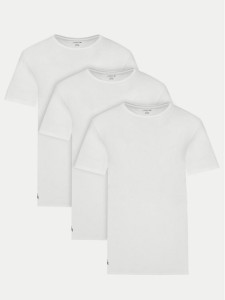 Lacoste Komplet 3 t-shirtów TH9010 Biały Regular Fit