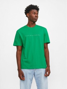 Jack&Jones T-Shirt Star 12234746 Zielony Relaxed Fit