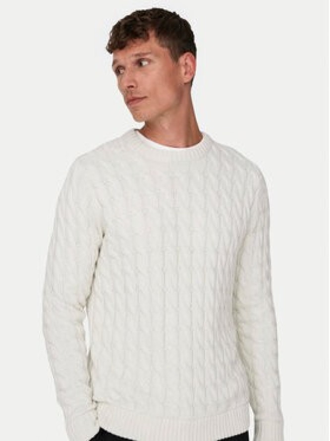 Only & Sons Sweter 22026504 Écru Regular Fit