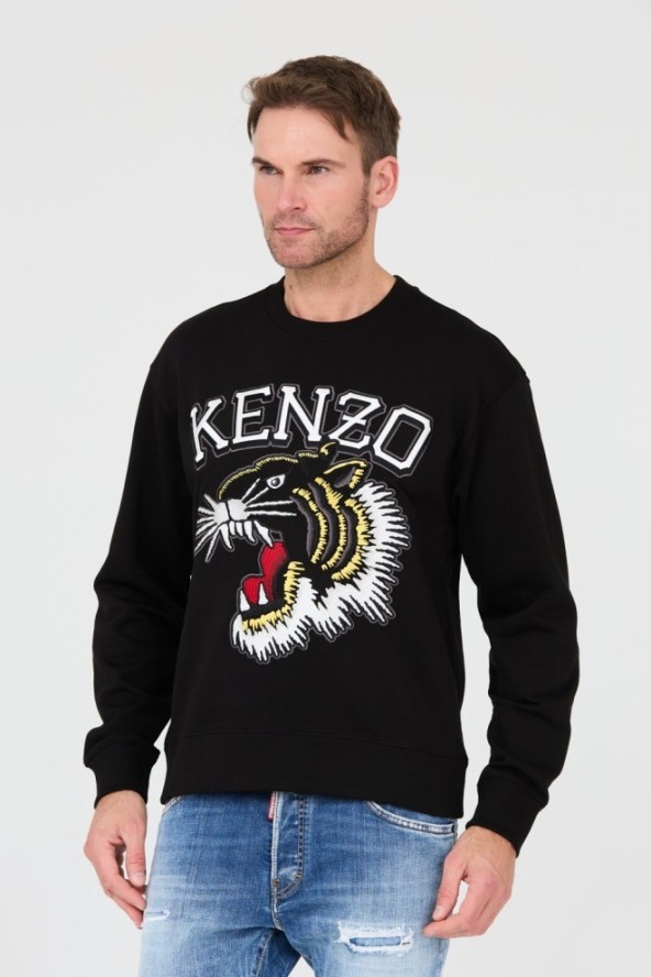 KENZO Czarna bluza TIGER VARSITY JUNGLE