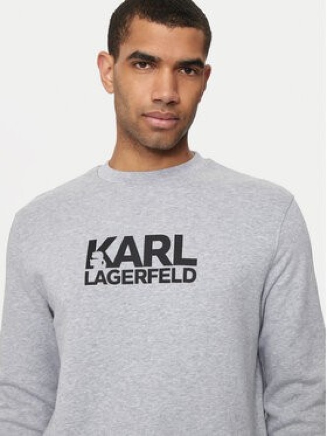 KARL LAGERFELD Bluza 705091 Szary Regular Fit