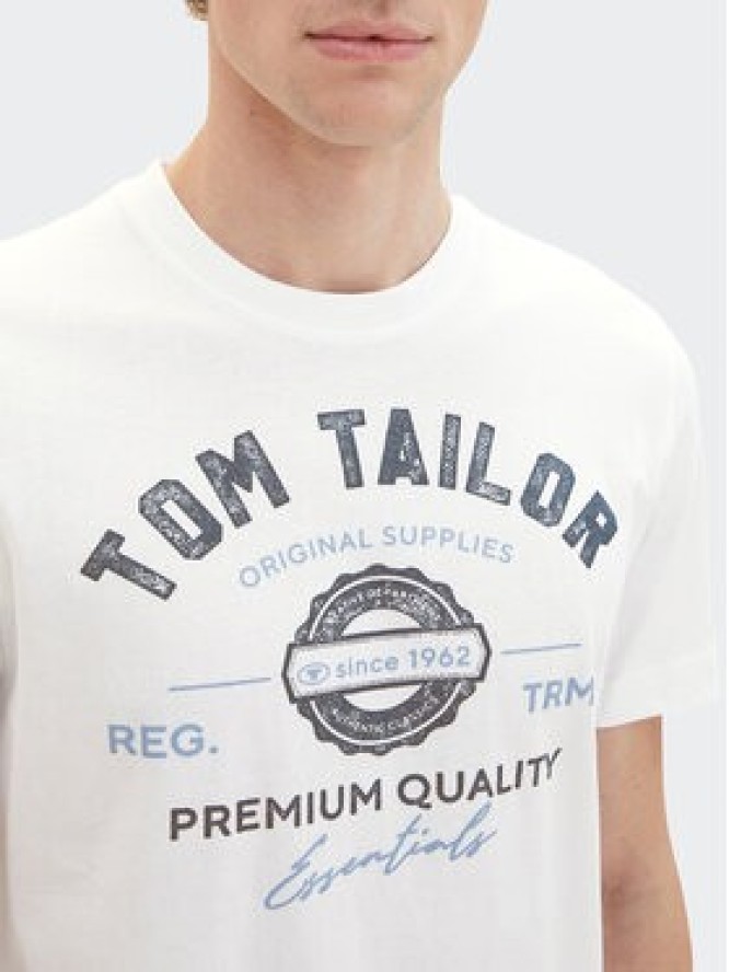 Tom Tailor T-Shirt 1037735 Biały Regular Fit