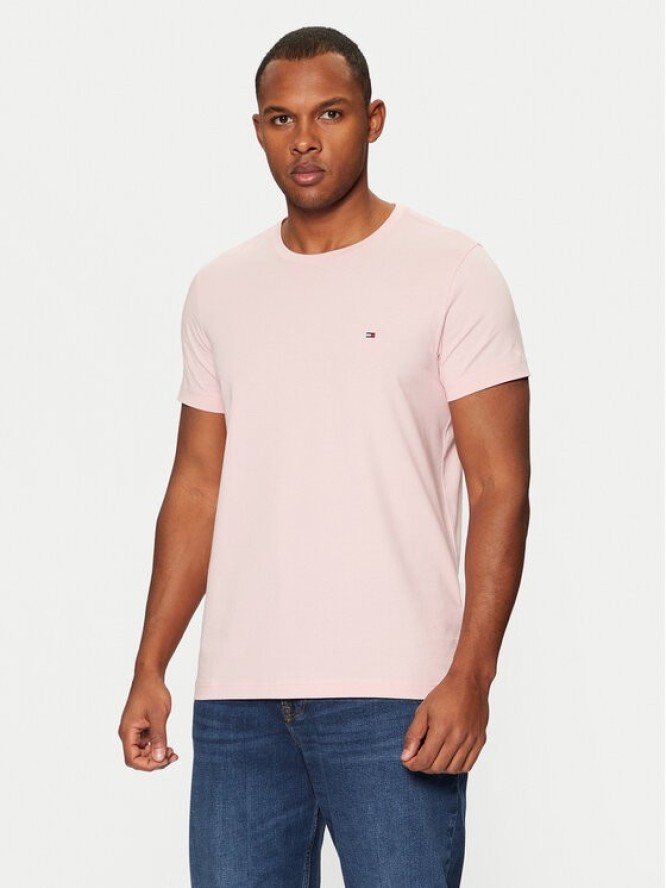 Tommy Hilfiger T-Shirt MW0MW10800 Różowy Slim Fit