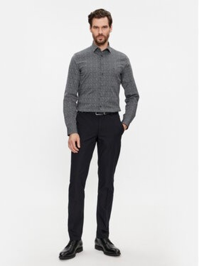 Calvin Klein Koszula K10K112141 Szary Slim Fit