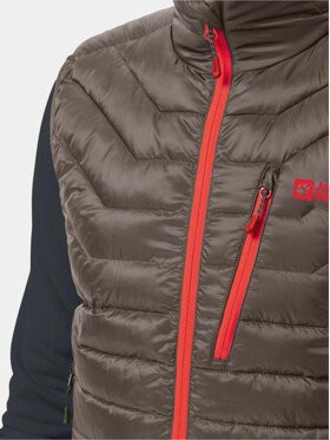 Jack Wolfskin Kamizelka Routeburn Pro Ins Vest 1206872 Brązowy Slim Fit