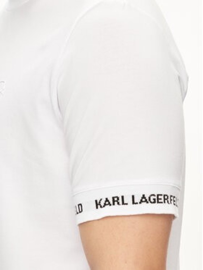 KARL LAGERFELD T-Shirt 755023 542221 Biały Regular Fit