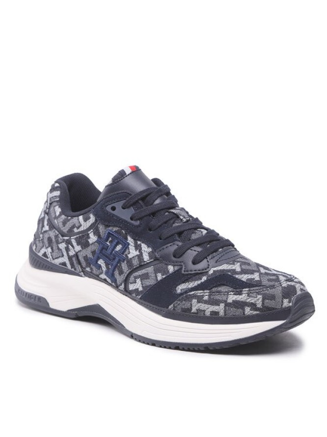 Tommy Hilfiger Sneakersy Modern Prep Denim Monogram FM0FM04361 Granatowy