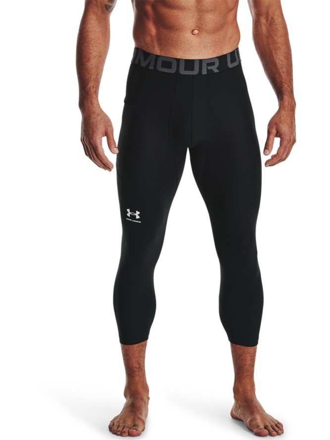 Legginsy treningowe męskie Under Armour UA Hg Armour 3/4 Legging - czarne