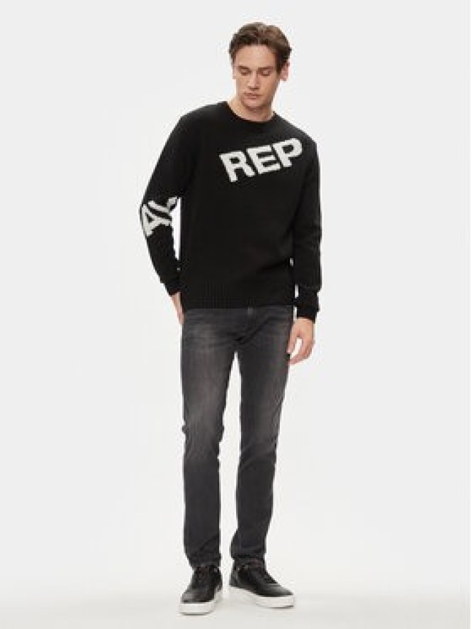 Replay Sweter UK2514.000.G2897J Czarny Regular Fit