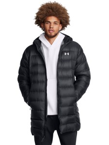 Kurtka puchowa z wypełnieniem naturalnym męska Under Armour Legend Down Parka - czarna