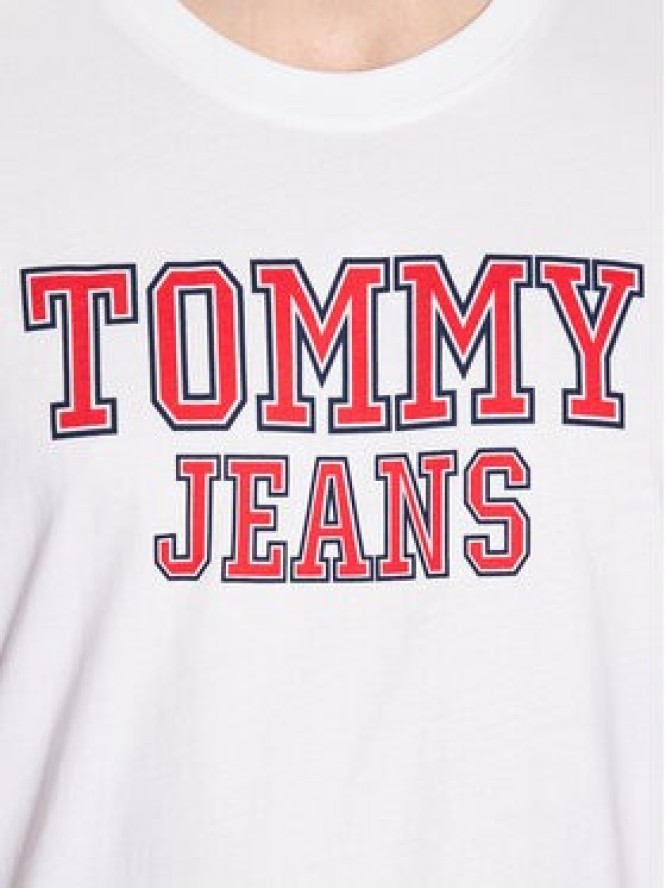 Tommy Jeans T-Shirt Essential DM0DM16405 Biały Regular Fit