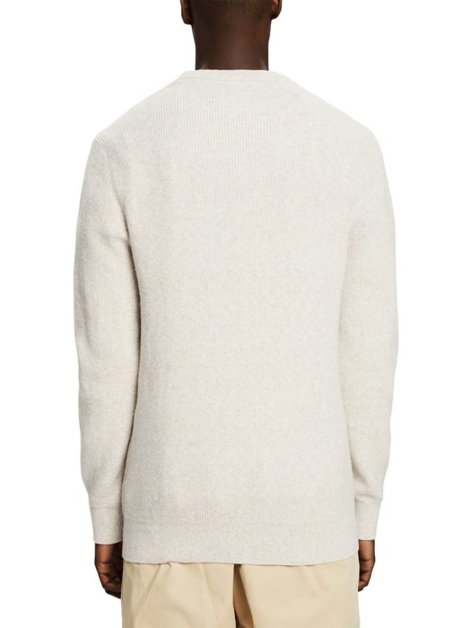 ESPRIT Sweter w kolorze białym rozmiar: S