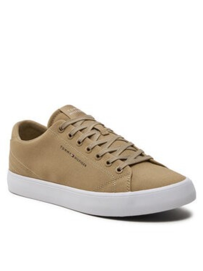 Tommy Hilfiger Tenisówki Th Hi Vulc Low Canvas FM0FM04882 Beżowy