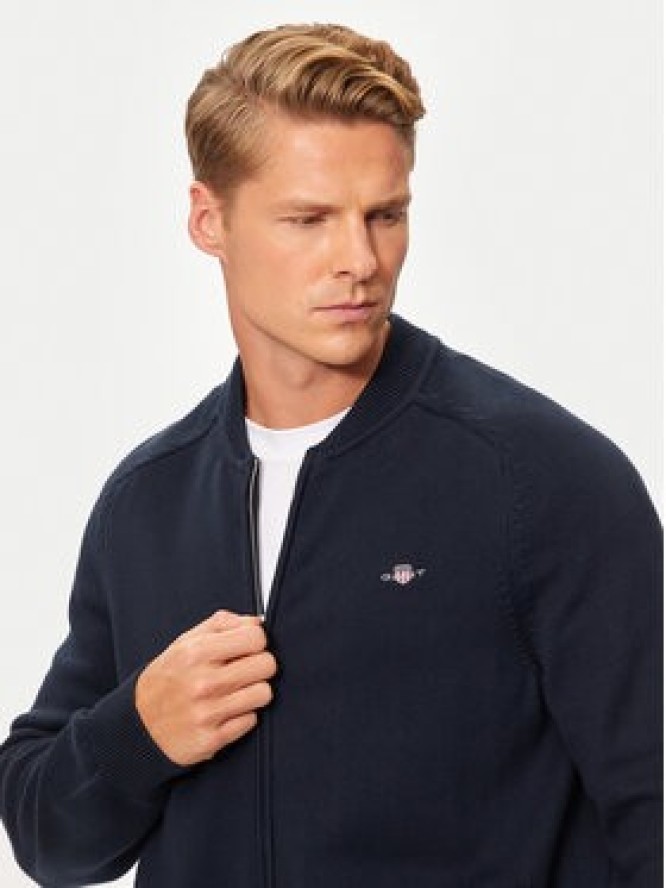 Gant Sweter 8050223 Granatowy Regular Fit