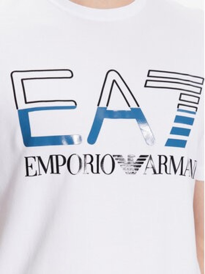 EA7 Emporio Armani T-Shirt 3RPT07 PJLBZ 1100 Biały Regular Fit