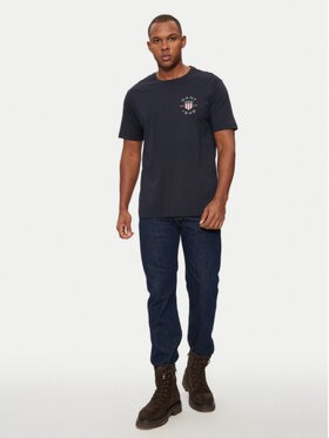 Gant T-Shirt 2003269 Granatowy Regular Fit