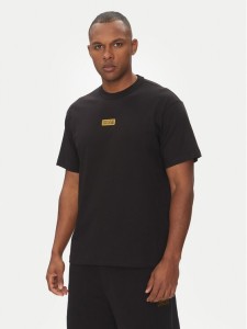 Versace Jeans Couture T-Shirt 78GAHT08 Czarny Regular Fit