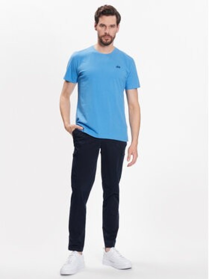 La Martina T-Shirt VMR004 JS206 Niebieski Regular Fit