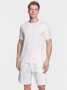 Replay T-Shirt M6462.000.23188P Biały Regular Fit