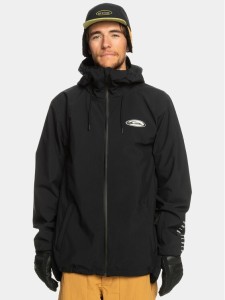 Quiksilver Kurtka outdoor High In Th Hood EQYTJ03436 Czarny Regular Fit