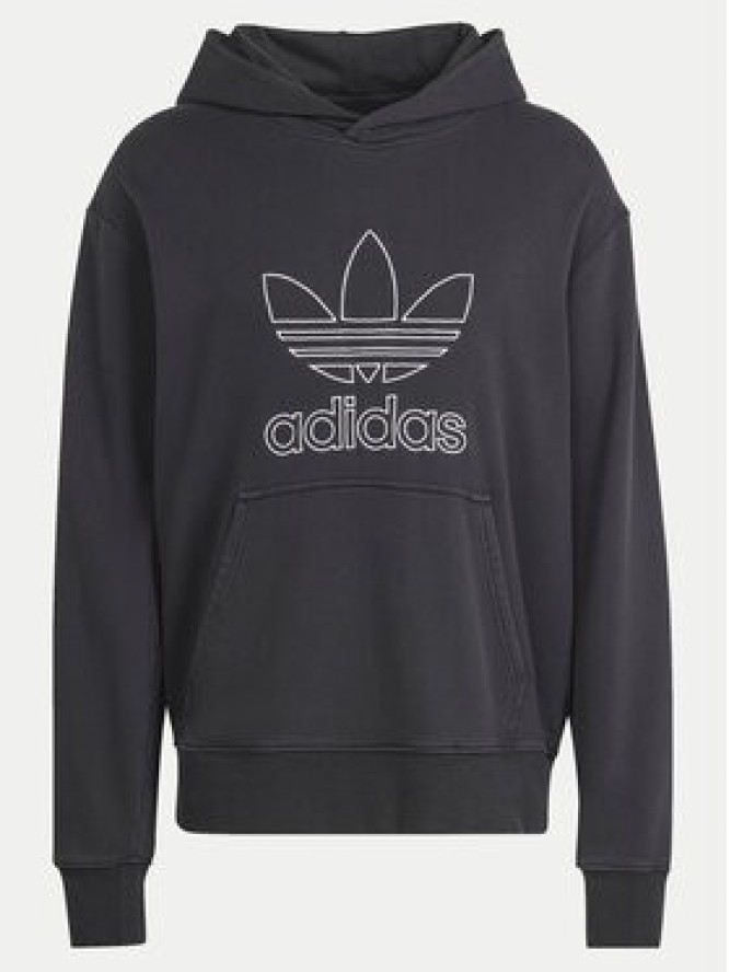 adidas Bluza adicolor Outline Trefoil IU2373 Czarny Loose Fit