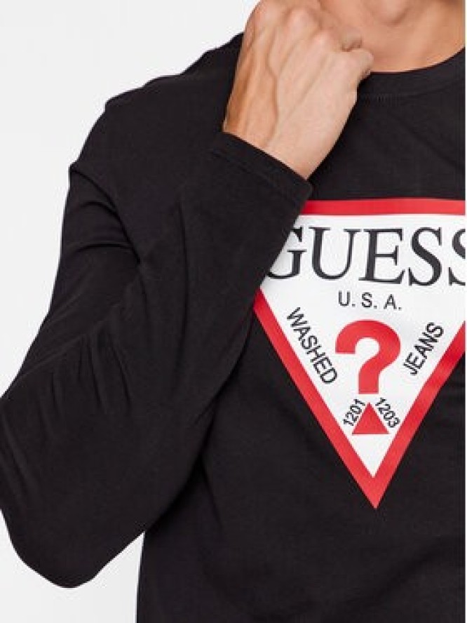 Guess Longsleeve M2YI31 I3Z14 Czarny Regular Fit