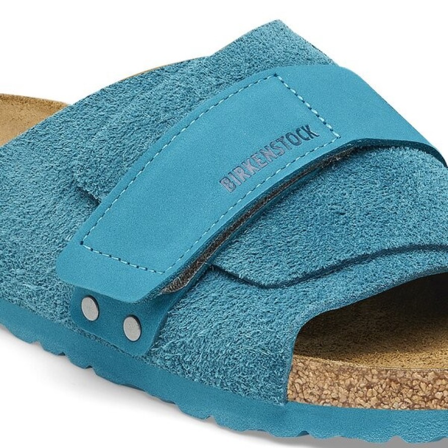 Klapki męskie Birkenstock Kyoto Nubuck Leather/Suede