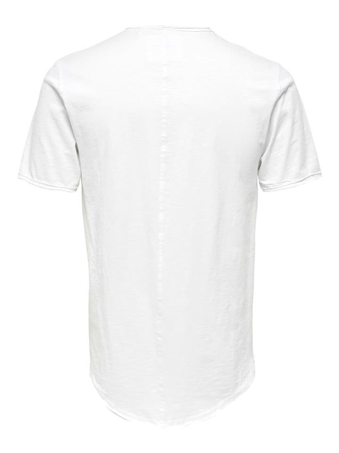 ONLY & SONS Koszulka "Benne" w kolorze białym rozmiar: M