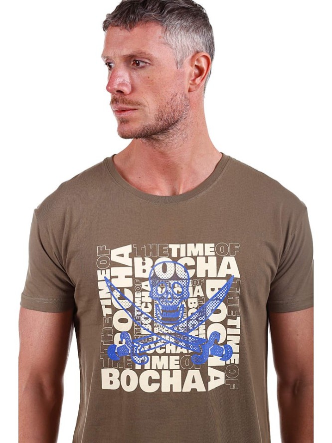 The Time of Bocha Koszulka w kolorze khaki rozmiar: XXL