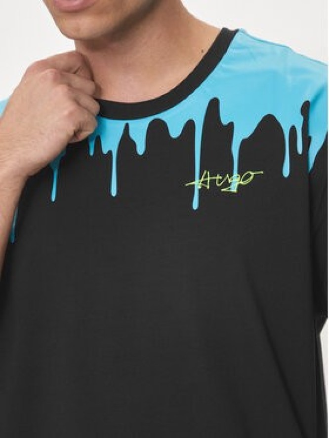 Hugo T-Shirt Melted 50515212 Czarny Regular Fit