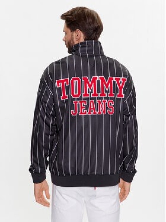 Tommy Jeans Bluza Pinstripe DM0DM16360 Czarny Relaxed Fit