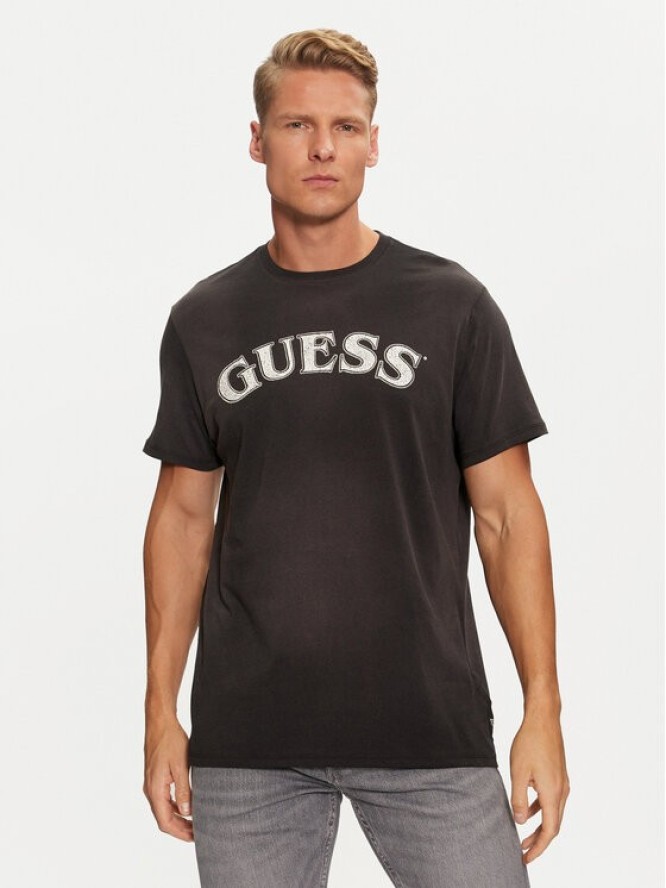 Guess T-Shirt M4BI04 K9RM1 Czarny Regular Fit