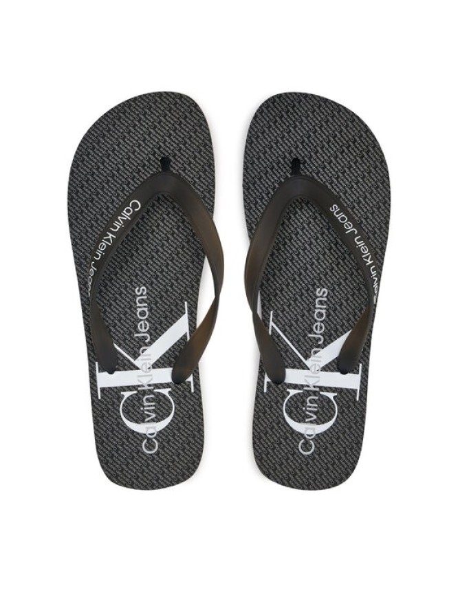 Calvin Klein Jeans Japonki Beach Sandal Glossy YM0YM00952 Czarny