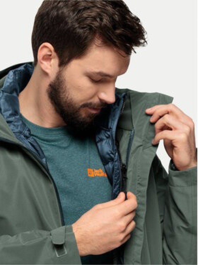 Jack Wolfskin Kurtka puchowa Pilvi 1207701 Granatowy Regular Fit