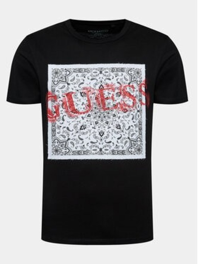 Guess T-Shirt M3BI84 K8FQ4 Czarny Regular Fit